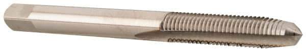 Regal Cutting Tools - 1/4-20 UNC 3B 4 Flute Bright Finish High Speed Steel Straight Flute Standard Hand Tap - Bottoming, Right Hand Thread, 2-1/2" OAL, 1" Thread Length, H3 Limit, Oversize - Eagle Tool & Supply