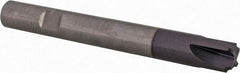 Komet - 1mm Radius, 0.0394" Mill Diam, 4 Flute Solid Carbide Corner Rounding End Mill - Single End, TiAlN Finish, 2.756" OAL, 0.315" Shank Diam - Eagle Tool & Supply