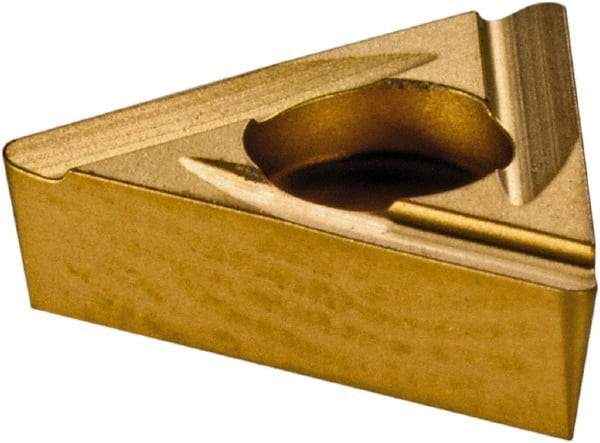Komet - TOHX090204 G12 Grade BK6425 Carbide Boring Insert - TiCN/Al2O3/TiN Finish, 60° Triangle, 8° Relief Angle, 5.6mm Inscr Circle, 2.5mm Thick, 0.4mm Corner Radius - Eagle Tool & Supply