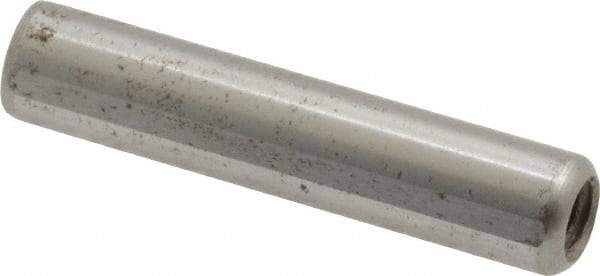 Gibraltar - 5/16" Diam x 1-1/2" Pin Length C-1215 Case Hardened Steel Pull Out Dowel Pin - 1 Beveled & 1 Threaded End - Eagle Tool & Supply