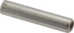 Gibraltar - 5/16" Diam x 1-1/2" Pin Length C-1215 Case Hardened Steel Pull Out Dowel Pin - 1 Beveled & 1 Threaded End - Eagle Tool & Supply