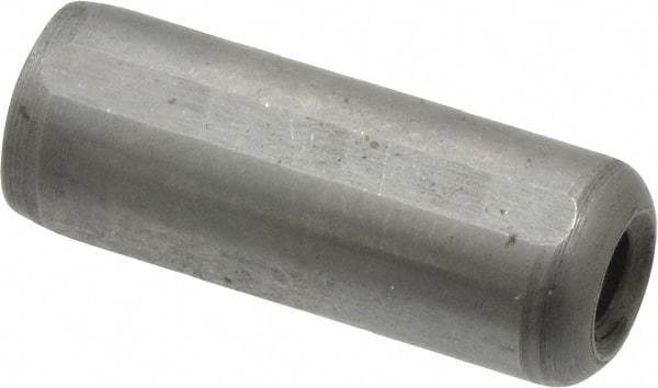 Gibraltar - 3/8" Diam x 1" Pin Length C-1215 Case Hardened Steel Pull Out Dowel Pin - 1 Beveled & 1 Threaded End - Eagle Tool & Supply