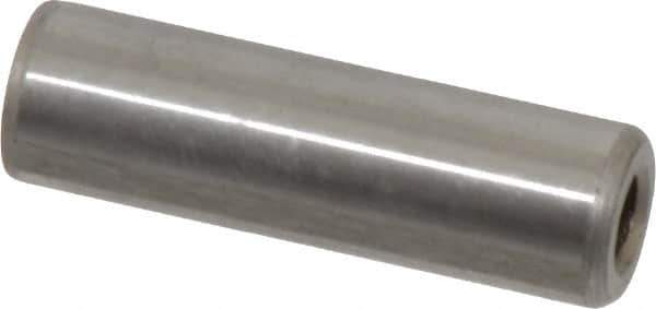 Gibraltar - 3/8" Diam x 1-1/4" Pin Length C-1215 Case Hardened Steel Pull Out Dowel Pin - 1 Beveled & 1 Threaded End - Eagle Tool & Supply
