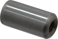Gibraltar - 1/2" Diam x 1" Pin Length C-1215 Case Hardened Steel Pull Out Dowel Pin - 1 Beveled & 1 Threaded End - Eagle Tool & Supply
