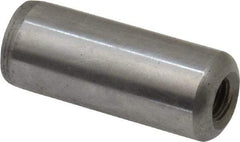 Gibraltar - 1/2" Diam x 1-1/4" Pin Length C-1215 Case Hardened Steel Pull Out Dowel Pin - 1 Beveled & 1 Threaded End - Eagle Tool & Supply