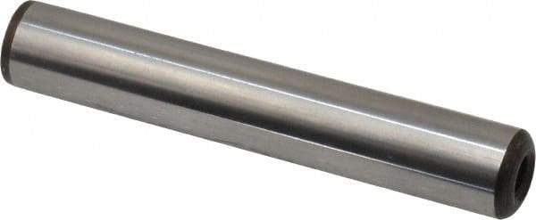 Gibraltar - 1/2" Diam x 3" Pin Length C-1215 Case Hardened Steel Pull Out Dowel Pin - 1 Beveled & 1 Threaded End - Eagle Tool & Supply
