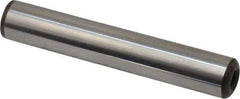Gibraltar - 1/2" Diam x 3" Pin Length C-1215 Case Hardened Steel Pull Out Dowel Pin - 1 Beveled & 1 Threaded End - Eagle Tool & Supply