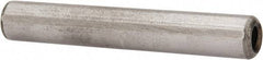 Gibraltar - 5/16" Diam x 2" Pin Length C-1215 Case Hardened Steel Pull Out Dowel Pin - 1 Beveled & 1 Threaded End - Eagle Tool & Supply