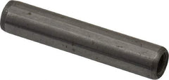 Gibraltar - 1/4" Diam x 1-1/4" Pin Length C-1215 Case Hardened Steel Pull Out Dowel Pin - 1 Beveled & 1 Threaded End - Eagle Tool & Supply