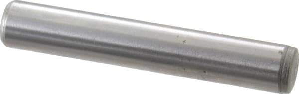 Gibraltar - 1/4" Diam x 1-1/2" Pin Length C-1215 Case Hardened Steel Pull Out Dowel Pin - 1 Beveled & 1 Threaded End - Eagle Tool & Supply