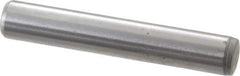 Gibraltar - 1/4" Diam x 1-1/2" Pin Length C-1215 Case Hardened Steel Pull Out Dowel Pin - 1 Beveled & 1 Threaded End - Eagle Tool & Supply
