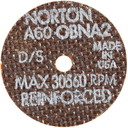 2″ × 0.060″ × 1/8″ Small Diameter Cut-Off Wheel Type 01 Straight 60 Grit Aluminum Oxide - Eagle Tool & Supply