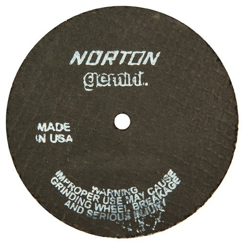 4″ × 1/8″ × 1/4″ Gemini Small Diameter Cut-Off Wheel Type 01 Straight Aluminum Oxide - Eagle Tool & Supply