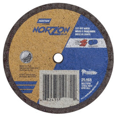 3″ × 1/16″ × 1/4″ NorZon Plus Small Diameter Cut-Off Wheel Type 01 Straight - Eagle Tool & Supply