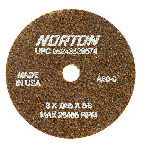 3 x .060 × 1/4″ OBNA2 Small Diameter Cut-Off Wheel <=3″ 23A 60 O BNA2 Type 01/41 - Eagle Tool & Supply