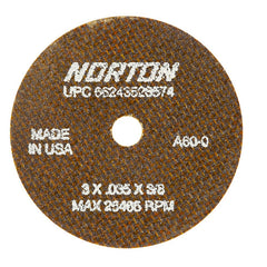 3 x .060 × 1/4″ OBNA2 Small Diameter Cut-Off Wheel <=3″ 23A 60 O BNA2 Type 01/41 - Eagle Tool & Supply