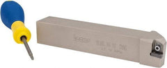 Iscar - SLAN, Left Hand Cut, 1" Shank Height x 1" Shank Width, Negative Rake Indexable Turning Toolholder - 6" OAL, LNMX 1104 Insert Compatibility, Series Heliturn - Eagle Tool & Supply