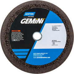 ‎6″ / 4-3/4″ × 2″ × 5/8″-11-Gemini Snagging Wheel Type 11-Flaring Cup 16 Grit Aluminum Oxide - Eagle Tool & Supply