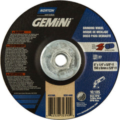 ‎6 × 1/4 × 5/8 - 11″ Gemini Grinding Wheel A 24 S Type 27 - Eagle Tool & Supply