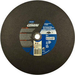 14″ × 1/8″ × 1″ Metal High Speed Cut-Off Wheel Type 01 Straight Aluminum Oxide - Eagle Tool & Supply