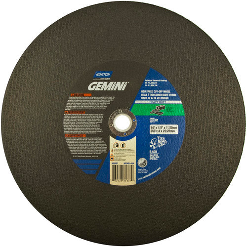 14″ × 1/8″ × 1″ Concrete HD High Speed Cut-Off Wheel Type 01 Straight 24 Grit - Eagle Tool & Supply