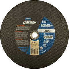 12″ × 1/8″ × 1″ Metal High Speed Cut-Off Wheel Type 01 Straight Aluminum Oxide - Eagle Tool & Supply