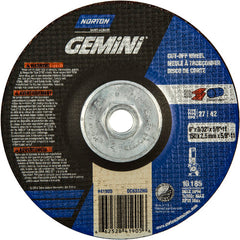 ‎6″ × 3/32″ × 5/8″-11 Gemini Non-Woven Depressed Center Wheel Type 27 24 Grit - Eagle Tool & Supply