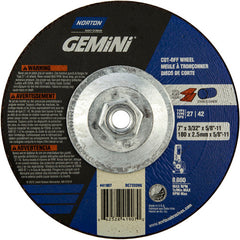 ‎7″ × 3/32″ × 5/8″-11 Gemini Non-Woven Depressed Center Wheel Type 27 24 Grit - Eagle Tool & Supply