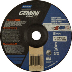 7″ × 0.045″ × 7/8″ Gemini Non-Woven Depressed Center Wheel Type 27 24 Grit - Eagle Tool & Supply
