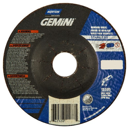 ‎4-1/2″ × 1/4″ × 7/8″ Gemini Non-Woven Depressed Center Wheel Type 27 30 Grit - Eagle Tool & Supply