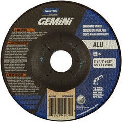 5″ × 1/4″ × 7/8″ Gemini Non-Woven Depressed Center Wheel Type 27 46 Grit Aluminum Oxide - Eagle Tool & Supply