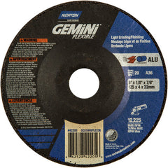 5″ × 1/8″ × 7/8 ″ Gemini Non-Woven Depressed Center Wheel Type 29 36 Grit - Eagle Tool & Supply