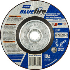 ‎4-1/2″ × 1/8″ × 5/8″ BlueFire Non-Woven Depressed Center Wheel Type 27 - Eagle Tool & Supply