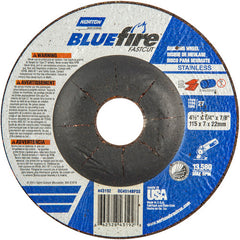 ‎4-1/2″ × 1/4″ × 7/8″ BlueFire Non-Woven Depressed Center Wheel Type 27 - Eagle Tool & Supply
