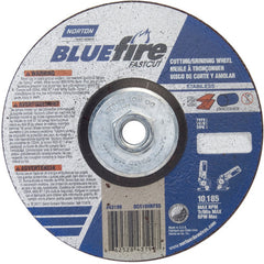 ‎6 × 1/8 × 5/8 - 11″ BlueFire INOX/SS Fast Cut Grinding Wheel ZA 30 U Type 27 - Eagle Tool & Supply