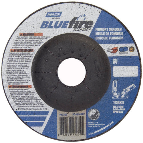 ‎4-1/2″ × 1/4″ × 7/8″ BlueFire Non-Woven Depressed Center Wheel Type 27 - Eagle Tool & Supply