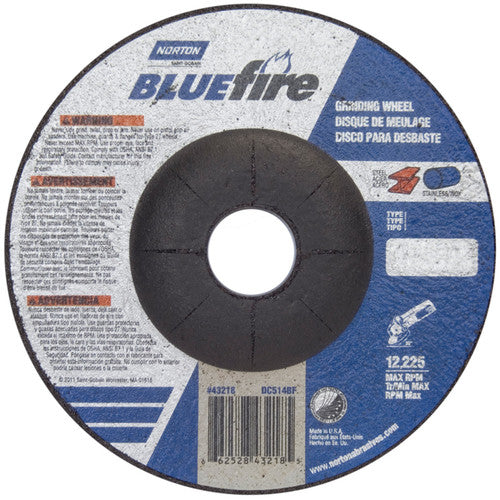 5 × 1/4 × 7/8″ BlueFire Grinding Wheel ZA 24 S Type 27 - Eagle Tool & Supply