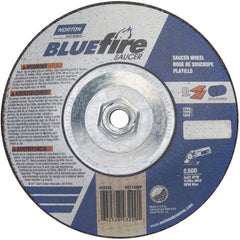 7″ × 1/4″ × 5/8″ BlueFire Non-Woven Depressed Center Wheel Type 28 Saucer - Eagle Tool & Supply