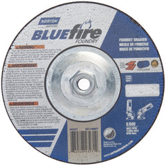 7″ × 1/4″ × 5/8″ BlueFire Non-Woven Depressed Center Wheel Type 27 Zirconia Alumina / Aluminum Oxide - Eagle Tool & Supply
