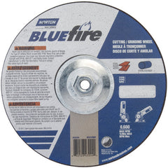 9″ × 1/8″ × 5/8″ BlueFire Non-Woven Depressed Center Wheel Type 27 Zirconia Alumina / Aluminum Oxide - Eagle Tool & Supply