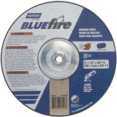 ‎9 × 1/4 × 5/8 - 11″ BlueFire Grinding Wheel ZA 24 S Type 27 - Eagle Tool & Supply