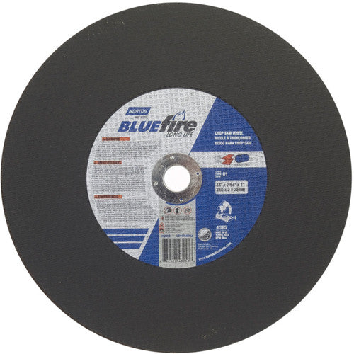 14″ × 7/64″ × 1″ BlueFire Chopsaw Cut-Off Wheel Type 01 Straight Zirconia Alumina/Aluminum Oxide - Eagle Tool & Supply