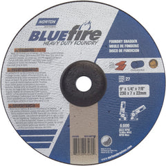 9″ × 1/4″ × 7/8″ BlueFire Non-Woven Depressed Center Wheel Type 27 Zirconia Alumina / Aluminum Oxide - Eagle Tool & Supply