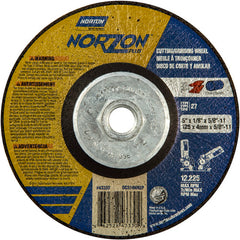 5″ × 1/8″ × 5/8″ NorZon Plus Non-Woven Depressed Center Wheel Type 27 - Eagle Tool & Supply