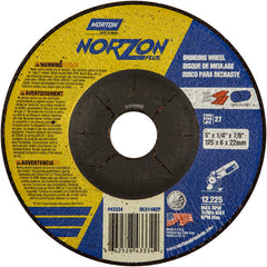 5″ × 1/4″ × 7/8″ NorZon Plus Non-Woven Depressed Center Wheel Type 27 - Eagle Tool & Supply