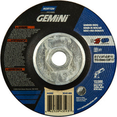 ‎4-1/2 × 1/4 × 5/8 - 11″ Gemini Grinding Wheel A 24 S BDA Type 27 - Eagle Tool & Supply