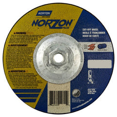 ‎7″ × 1/8″ × 5/8″-11 NorZon Plus Non-Woven Depressed Center Wheel Type 27 - Eagle Tool & Supply