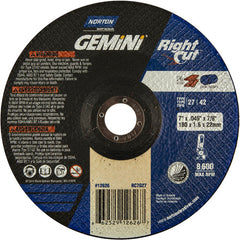 7″ × 0.060″ × 7/8″ Gemini Non-Woven Depressed Center Wheel Type 27 - Eagle Tool & Supply