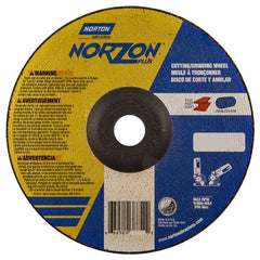 7″ × 1/8″ × 7/8″ NorZon Plus Non-Woven Depressed Center Wheel Type 27 - Eagle Tool & Supply