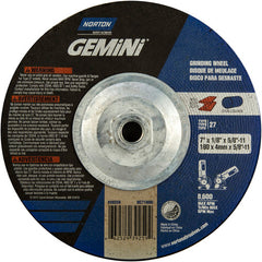‎7 × 1/8 × 5/8 - 11″ Gemini Long Life Grinding Wheel A 24 R Type 27 - Eagle Tool & Supply